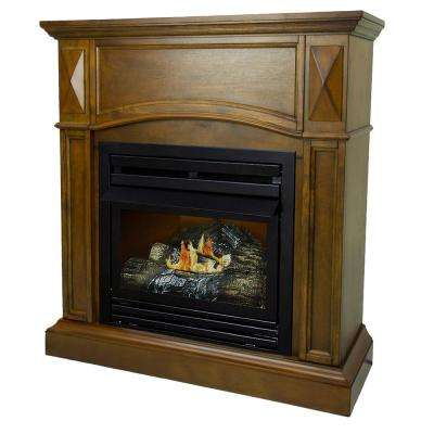 heritage oak pleasant hearth ventless gas fireplaces vff ph20lp 64 400 pressed
