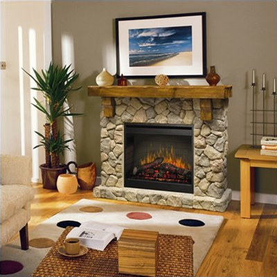 Freestanding Fireplace Mantel Elegant Rustic Fireplace