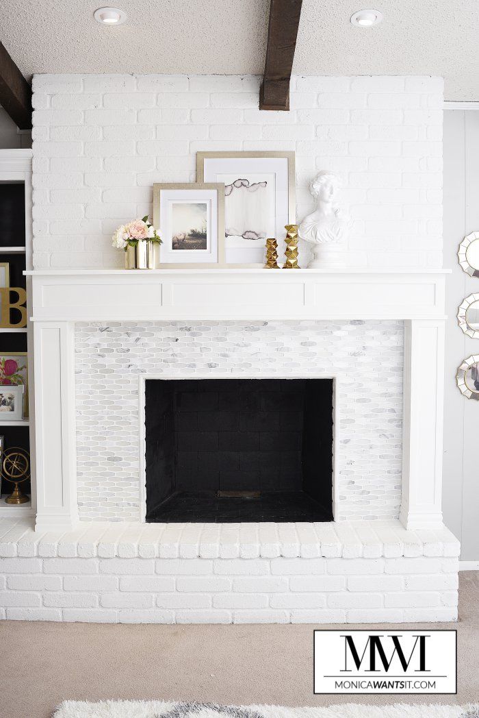 Freestanding Fireplace Mantel Inspirational Diy Marble Fireplace & Mantel Makeover
