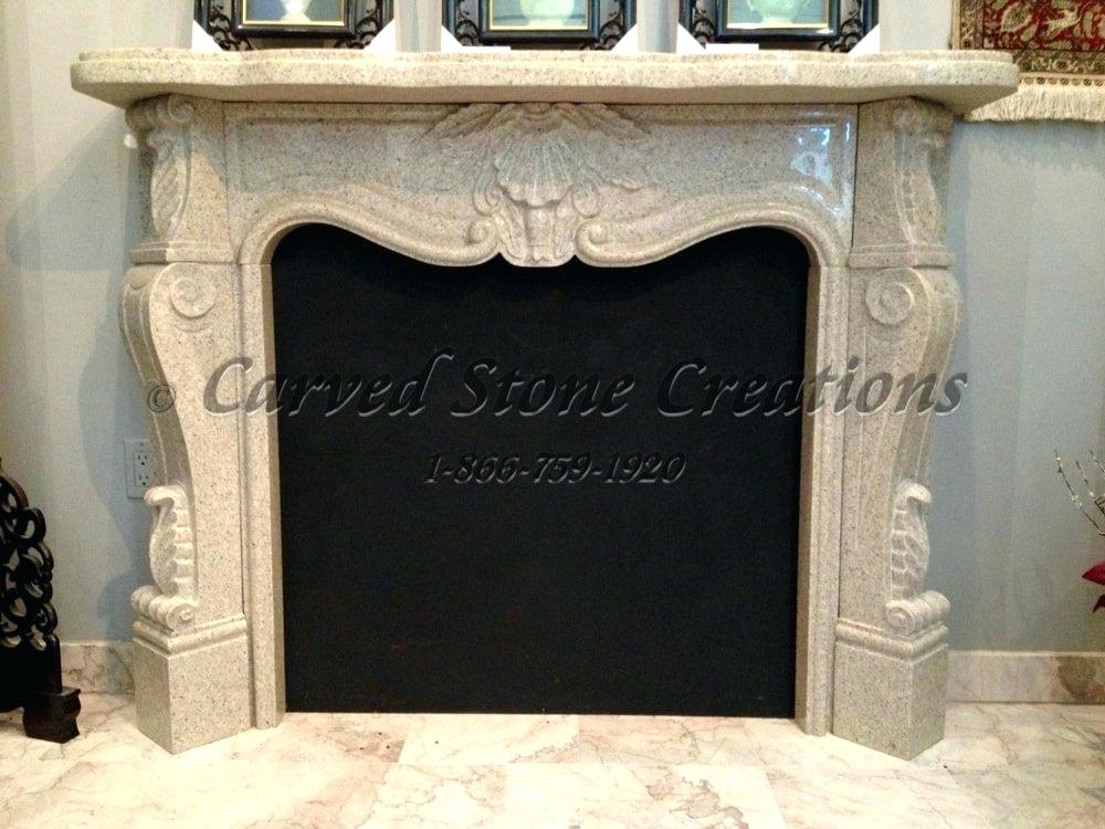 carved polished granite french country fireplace mantel mantels surrounds fireplaces