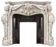 French Fireplace Mantels Best Of French Rococo Fireplace In Statuary Marble
