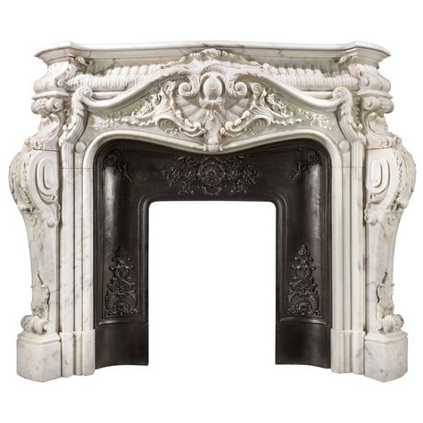 French Fireplace Mantels Best Of French Rococo Fireplace In Statuary Marble