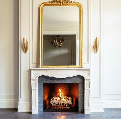 French Fireplace Mantels Lovely Luxurious French Fireplace Design Displaying A Gold ornate