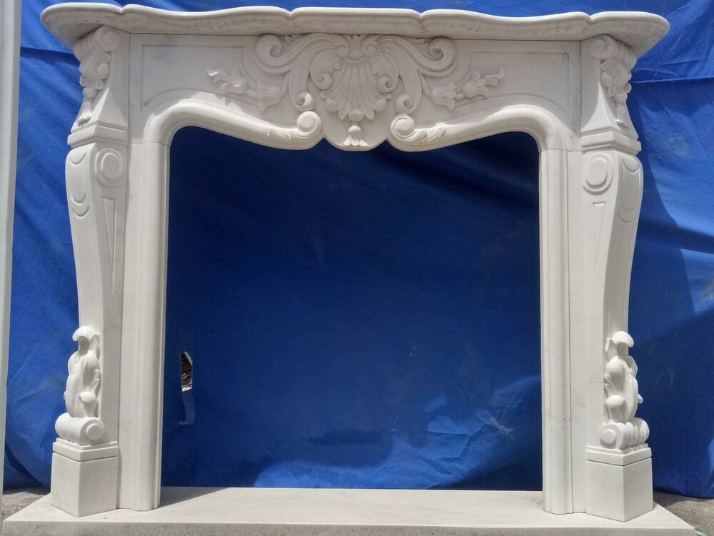 French Fireplace Mantels Unique Beautiful Hand Carved Marble French Style Estate Fireplace