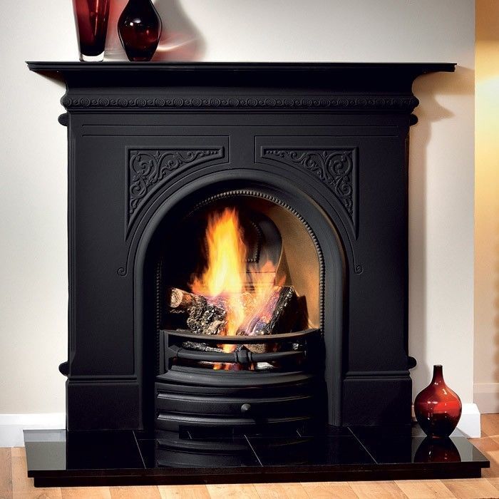 Gas Fireplace Corner Awesome Pembroke Black Bination Cast Iron Fireplace