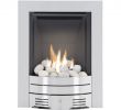 Gas Fireplace Efficiency Elegant the Diamond Contemporary Gas Fire In Brushed Steel Pebble Bed by Crystal