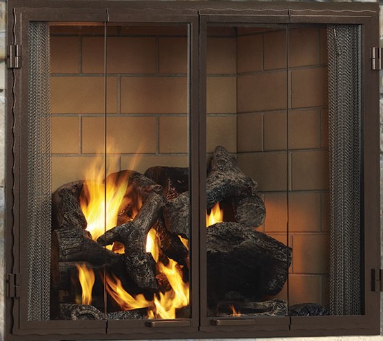 Gas Fireplace Glass Doors New Majestic Odgf42bz B Outdoor Bi Fold Glass Door for Castlewood 42&quot;