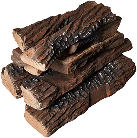 Gas Fireplace Log Replacement Beautiful Gibson Living Set Of 10 Ceramic Wood Gas Logs for Fireplaces and Fire Pits