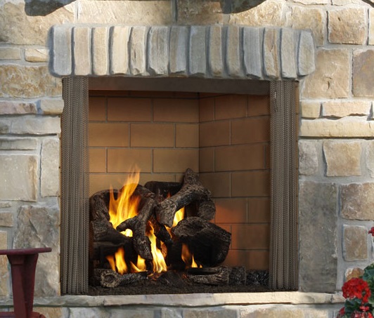 Gas Fireplace Log Sets Elegant Majestic Castlewood 42" Odcastlewd42 Outdoor Wood Fireplace