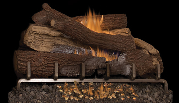 Gas Fireplace Log Sets New southern fort Outdoor Logs