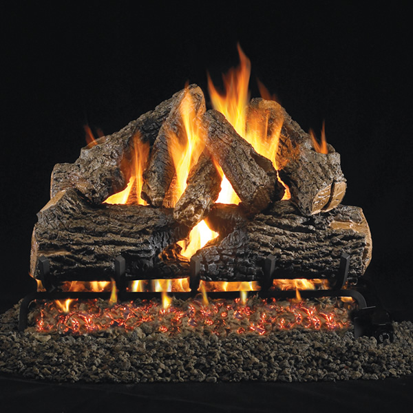 Gas Fireplace Logs Ventless Unique Real Fyre Rugged Split Oak Designer Ansi Vented See Through