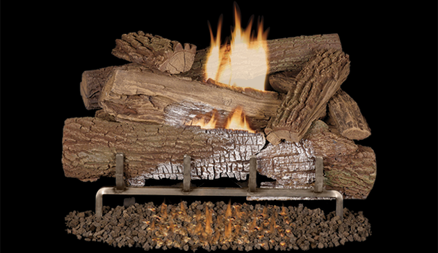 Gas Fireplace Logs with Remote Fresh Superior Mossy Oak Vent Free Gas Logs