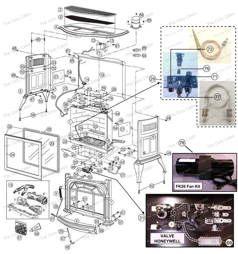 Gas Fireplace Parts Diagram Lovely Radiance Rdv40 Direct Vent Gas Stove 2770 2779 the Cozy