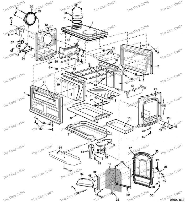 Gas Fireplace Parts Diagram New aspen Woodburning Stove 1920 the Cozy Cabin Stove