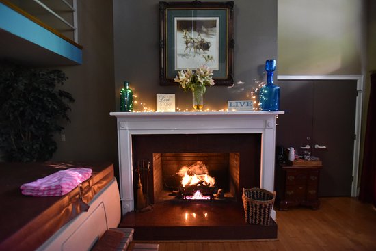 fireplace of penthouse