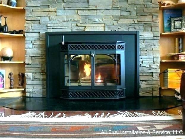 wood burning fireplace installation cost stove insert