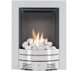 Gas Fireplace Screen Elegant the Diamond Contemporary Gas Fire In Brushed Steel Pebble Bed by Crystal