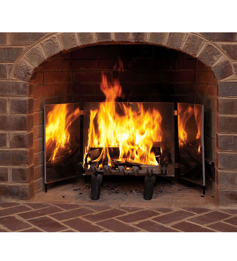 Gas Fireplace Starter New Heat Reflecting Fireplace Bright Reflectors Plow & Hearth