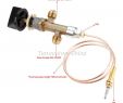 Gas Fireplace thermocouple Replacement Beautiful Details About 600mm thermocouple Gas Control Valve M8 1 Threaded Head for Low Pressure Heater