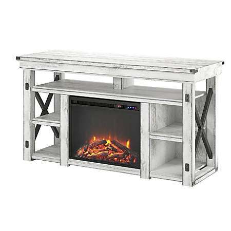 Gas Fireplace Tv Stand Fresh Ameriwoodâ¢ Home Wildwood Fireplace Tv Stand for Flat Panel Tvs Up to 60" Distressed White Item