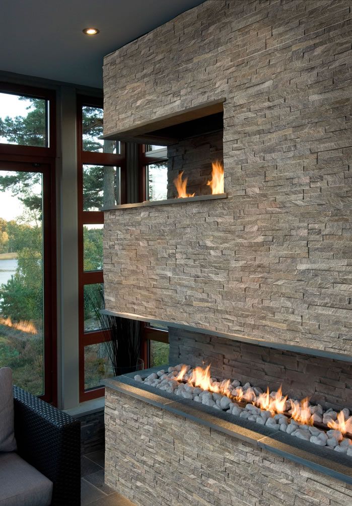 Gas Linear Fireplace Lovely Stacked Stone Visualizer tool