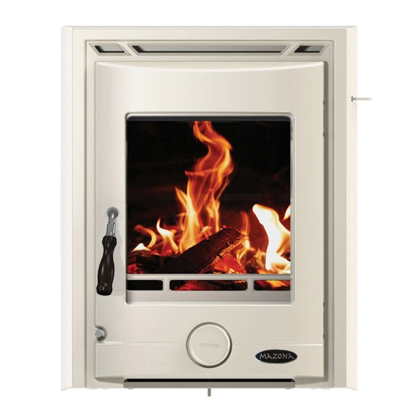 Gas or Wood Fireplace Luxury Mazona Portland 7 Kw Multi Fuel Wood Burning Enamel Cream