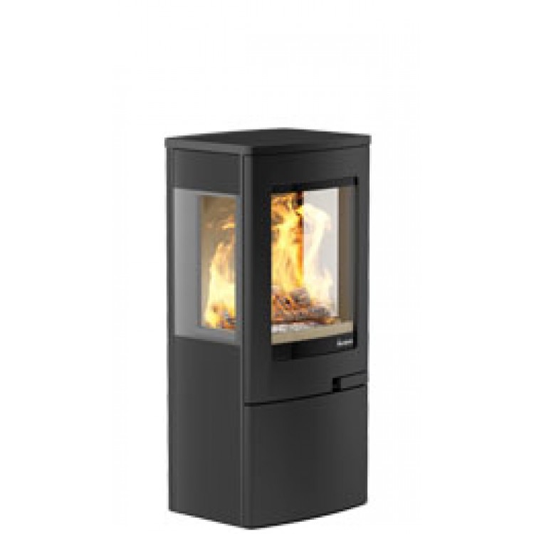 Gas Log Gas Log Wood Burning Stove uno 4 cutout 750x750