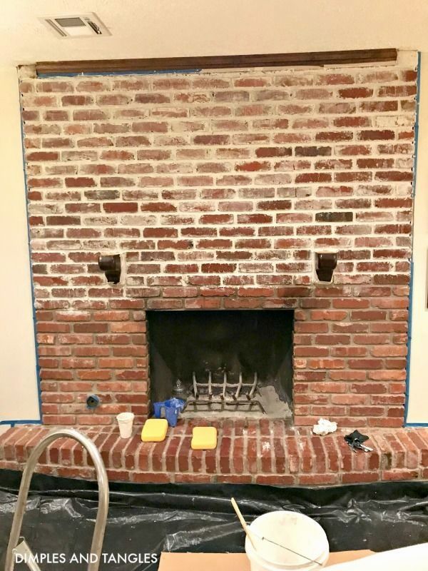 German Smear Fireplace Elegant Home Decor Mortar Wash Brick Fireplace Makeover