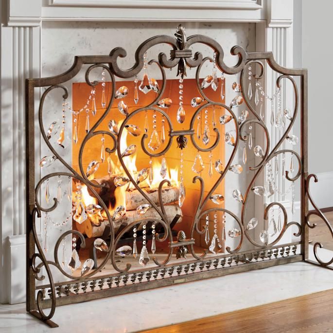 Glass Fireplace Covers Luxury Louviere Fireplace Screen In 2019