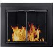 Glass Fireplace Screen Free Standing Beautiful Pleasant Hearth at 1000 ascot Fireplace Glass Door Black Small
