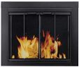 Glass Fireplace Screen Free Standing Beautiful Pleasant Hearth at 1000 ascot Fireplace Glass Door Black Small