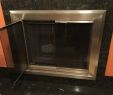 Glass Front Fireplace Best Of Nickel Steel Fireplace W Smoked Glass Doors
