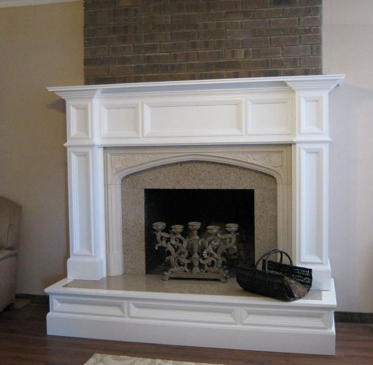 Granite Fireplace Surround Lovely Oxford Wood Fireplace Mantel after Makeover Image