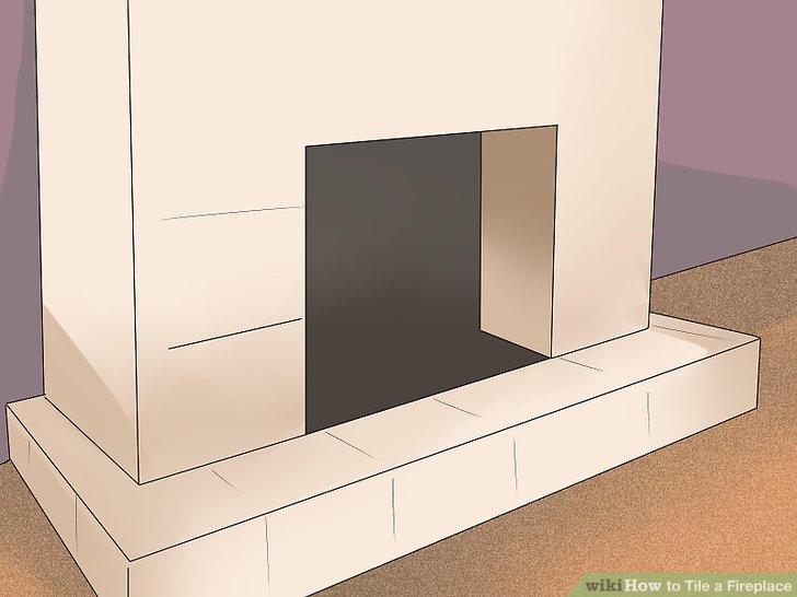 Grey Tile Fireplace Unique How to Tile A Fireplace with Wikihow