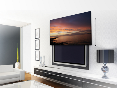 Hanging Television Over Fireplace Awesome Future Automation Picture Lift In 2019