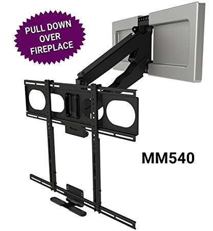 Hanging Television Over Fireplace Elegant Mantelmount Mm540 Fireplace Pull Down Tv Mount