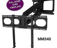 Hanging Television Over Fireplace New Mantelmount Mm340 Fireplace Pull Down Tv Mount