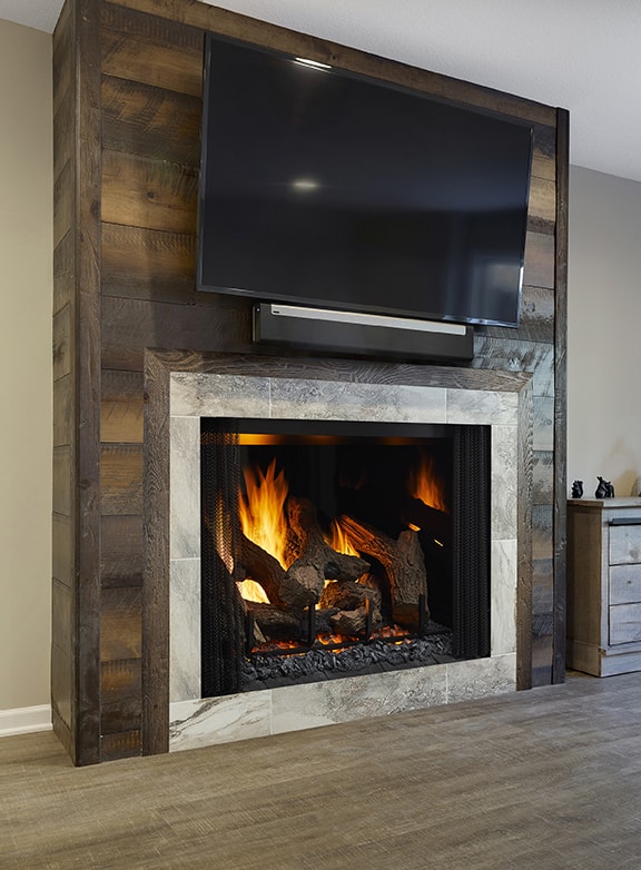 Unique Fireplace Idea Gallery phoenix blackglass flush mount under tv cmyk hires