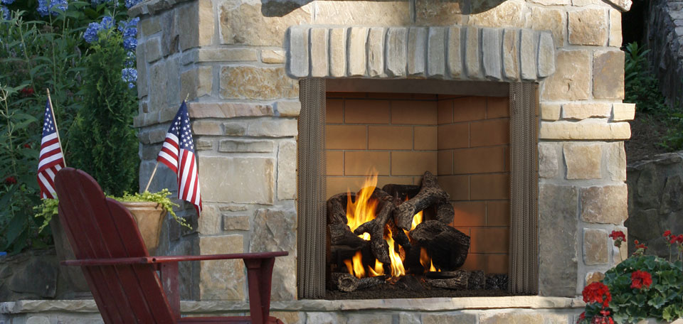 Majestic Castlewood 42" ODCASTLEWD42 Outdoor Wood Fireplace ODCASTLEWD42 1