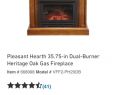 Heritage Fireplace Beautiful Pleasant Hearts 20 000 Btu Propane Heater