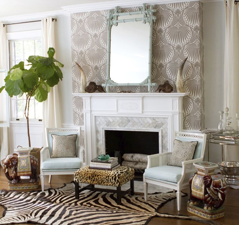 Herringbone Fireplace Best Of Farrow & Ball Wallpaper Interior Design