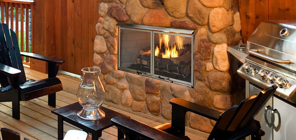 High Efficient Fireplace Inserts Luxury Villa Gas Fireplace