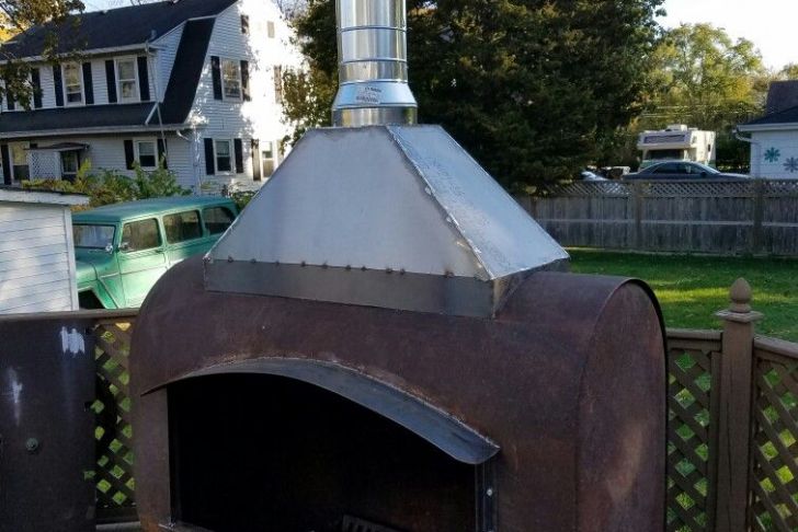 Homemade Outdoor Fireplace New Heating Oil Tank Repurposed Into An Outdoor Fireplace