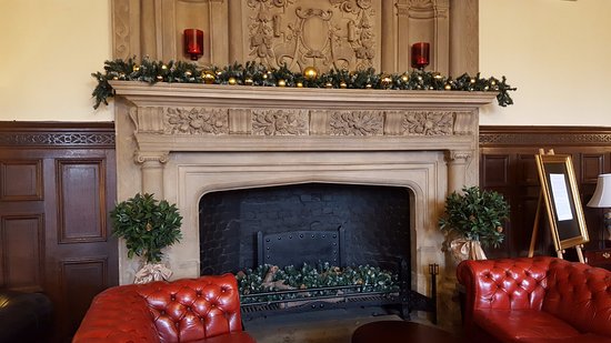 The fireplace in the main house which is beautiful Picture the fireplace in the