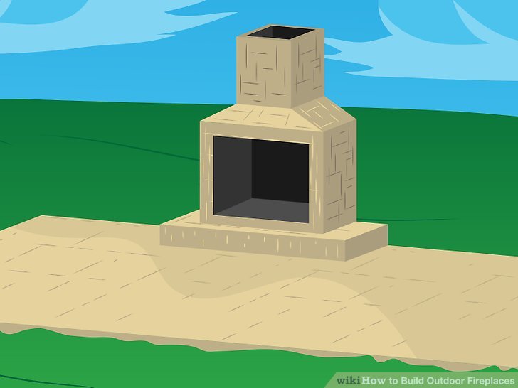 How to Build An Outdoor Fireplace with Cinder Blocks Unique How to Build Outdoor Fireplaces with Wikihow