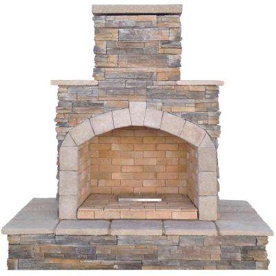 How to Build An Outdoor Stone Fireplace Luxury 78 In Brown Cultured Stone Propane Gas Outdoor Fireplace