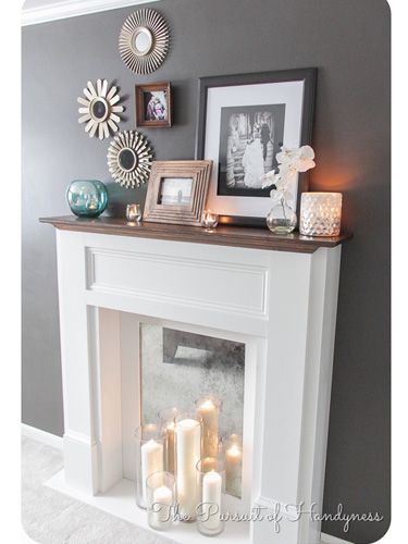 How to Make A Fake Fireplace Mantel Unique 20 Ways to Dress Up Your Fireplace No Fire Necessary