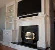 How to Mount Tv On Fireplace Awesome Custom Mantle Tv Cab W Built In Cabinetry Tv is On Fully