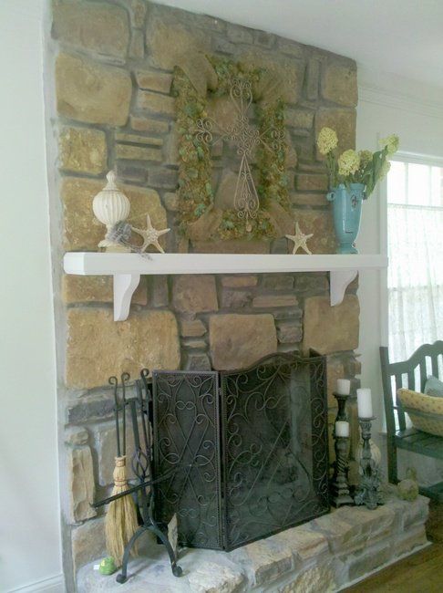 How to Paint A Stone Fireplace Awesome How to Make A Dated Fireplace Fabulous and then some