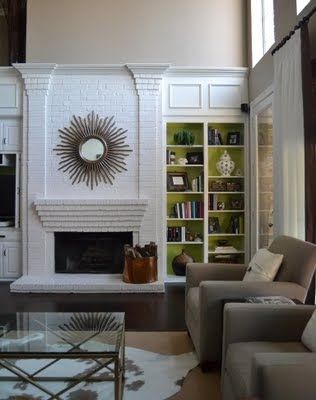 How to Paint A Stone Fireplace Lovely Bookshelf Details Beautiful Rooms In 2019